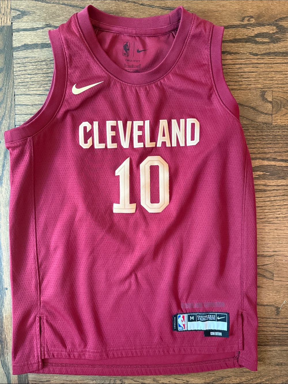 Nike Cleveland Kids' Burgundy #10 Basketball Jersey